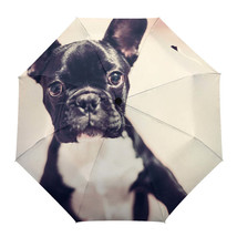 Dog Pet Creative Umbrella Rain Automatic Three Folding Windproof Parasol - £66.49 GBP