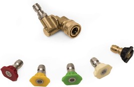 High Pressure Washer Nozzle Tips Wand Pivot Coupler Gun Power Spray Kit ... - $28.62