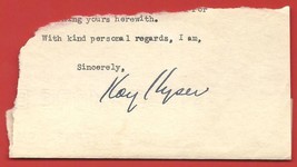 Vintage   Kay  Kyser   Signed   Autograph  Cut    !! - £46.98 GBP