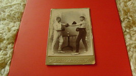 Vintage   Uniformed   Two  Boxer   Cabinet  Card   !! - £138.76 GBP