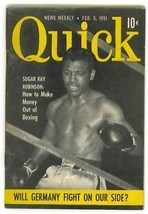 &#39;51  Sugar  Ray  Robinson  On  Cover   Quick  Booklet    !! - £32.06 GBP