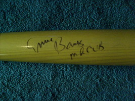 Ernie  Banks  Mr Cub  Signed  Authenticated  Autograph  Adiron 232 Big Stick Bat - £176.92 GBP