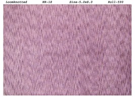 Purple 5&#39; X 8&#39; Solid One Color Contemporary Hand Woven Area Rug - £135.31 GBP