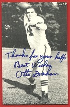 OTTO  GRAHAM   ORIGINAL   AUTOGRAPHED   STATISTICS  CARD   &quot; 3.5  X  &quot;5.... - £43.57 GBP