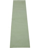 3x10 Ivory Handmade Runner Modern Wool&amp;Silk Rug - £388.58 GBP