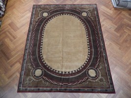 Wool Pile 8&#39; x 10&#39; Handmade Open Field French Rug - £303.24 GBP