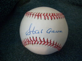 Hank  Aaron   Signed  Autograph  Authenticated  Clean  Baseball   Sweet  Spot ! - £314.64 GBP