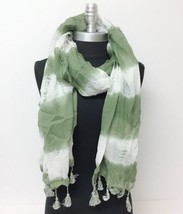 Women Long Printed Tie-Dye With Marled Tassels Chiffon Scarf Wrap Shawl ... - $14.98