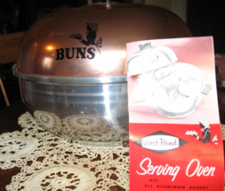 Steaming Oven/Warming Server-Aluminum-Two Colors-West Bend-1950&#39;s - £15.98 GBP