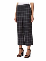 Tahari ASL Womens Shannon Plaid High Rise Paperbag Pants Black 14 - £29.30 GBP