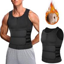 Men Shapewear Waist Trainer Sweat Vest Suit Workout Shirt Slimming Body Shaper - £24.34 GBP