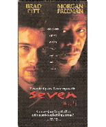 Seven Starring Brad Pitt Morgan Freeman VHS - £4.70 GBP