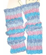 Knitted Striped Leg Warmers or Arm Warmers for Yoga, Dance, or Apparel - £28.04 GBP