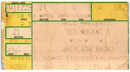 Billet Vintage De Ted Nugent 28 Décembre 1991 Wings Stadium Kalamazoo - $39.58