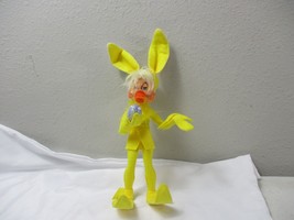Annalee Doll Rabbit Bunny 10 1/2&quot; Easter With Long Ears egg 2009 rare yellow - £23.73 GBP