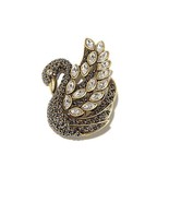 Heidi Daus A Swan Song Crystal Pin Brooch Small - £59.34 GBP