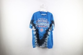 Retro Liquid Blue Mens XL Faded Acid Wash 2016 World Series Chicago Cubs T-Shirt - £38.12 GBP