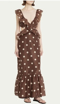 SIR cutout Polka Dot Silk/Cotton Dress Sz AU4 US 8/10 $479 - $187.11