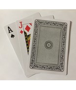 Giant Plastic Coated Poker Playing Cards Black Deck - £7.10 GBP