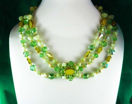 Extravagant glass Necklace High end layered chandelier exotic cluster clasp  - £137.13 GBP