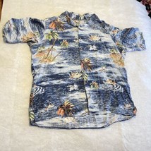 Vintage Reyn Spooner Hawaiian Shirt Size XL Sword Fish Palm Tree &amp; Boat - £22.67 GBP