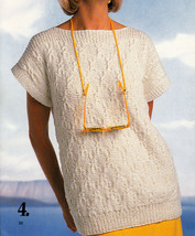 LADIES KNIT GOLDEN MOMENTS COTTON PATONS 493 SPRING SUMMER TOPS - £3.90 GBP