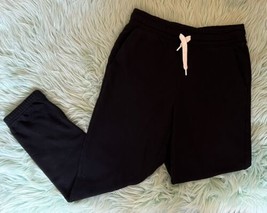 Old Navy Girls Sweatpants Size L (10/12) Black Drawstring Joggers - £10.84 GBP