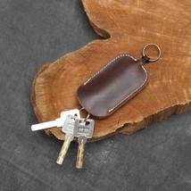 Vintage Leather Key Holder Pouch Bag Handmade Unisex Keychain Elastic Ro... - £15.17 GBP