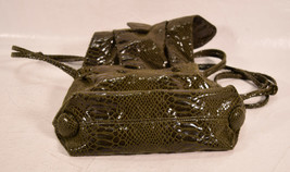Carlos Falchi By Fatto A Mano Python Purse Handbag Evening Bag Small - £70.82 GBP