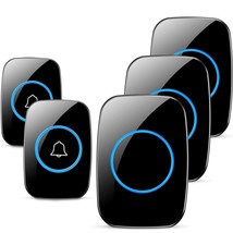 Wireless Doorbell, Fullhouse Waterproof Door Bell Kit, Distinguish Front... - £47.95 GBP