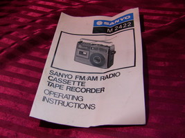 Sanyo M2422 Operating Instructions Manual Only - £7.86 GBP