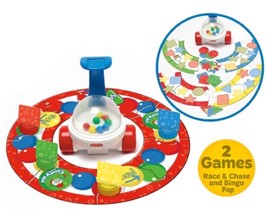 Fisher-Price Corn Popper Game ~ 2 games in one = Race n Chase Game &amp; Bingo Pop - £7.94 GBP