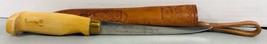 Vintage J Marttiini Finland Rapala Fishing Fillet Knife &amp; Sheath Autogra... - £31.89 GBP