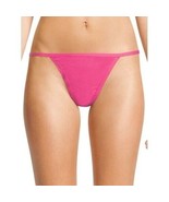 No Boundaries Women&#39;s Cotton String Thong Panties Size X-SMALL Fuchsia T... - $15.97 CAD