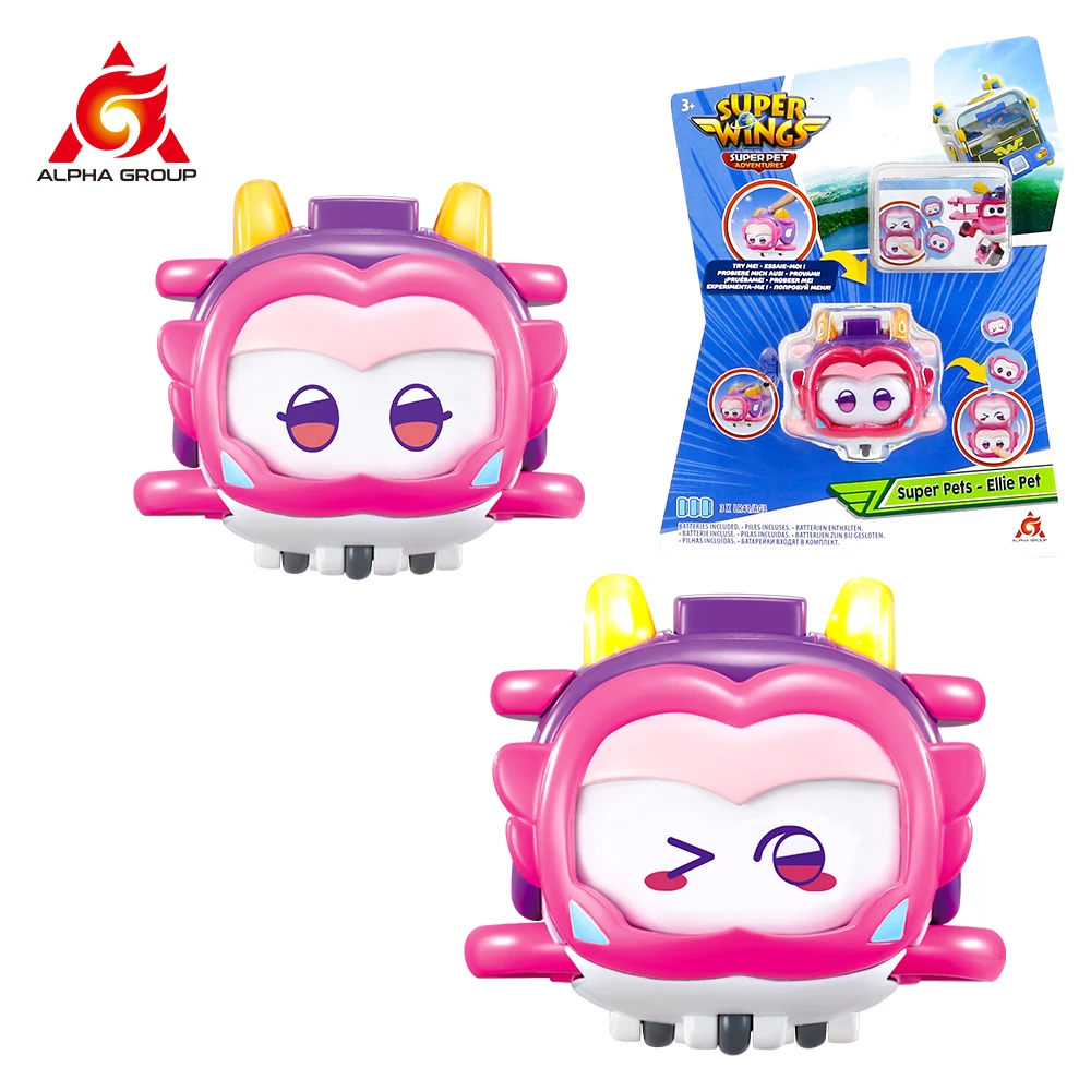 Super Wings Super Pets -Ellie Pet Push Button for Change Expressions With lights - £14.00 GBP