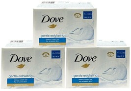 (3) Dove Gentle Exfoliating Beauty Moisture Cream Bar Soap Renewed Skin 4x3.5 oz - £19.45 GBP