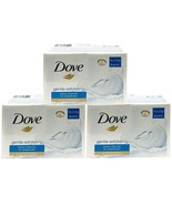 (3) Dove Gentle Exfoliating Beauty Moisture Cream Bar Soap Renewed Skin ... - $24.74