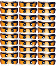 30 PRINTED Ninjago inspired Eyes, Eye Stickers,Decorations, Birthday, su... - £9.60 GBP