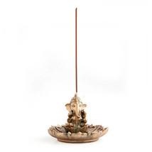 Incense Sticks Burner - Ganesh on Lotus - £21.70 GBP