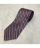 Brooks Brothers Repp Tie Silk Woven In Italy Made In USA Striped Pink Pu... - $15.50