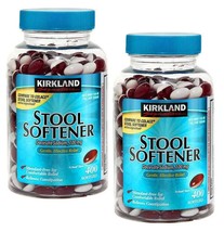 2 Packs Kirkland Signature 100mg Stool Softener Docusate Sodium 400 solfgel - $22.50