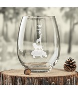 Stacked Jungle Animals Etched Glasses - Wine, Champagne, Pint Glasses Sh... - $467.85 MXN+