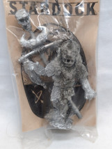 Stardock Horner Monster With Skull Necklace And Staff RPG Miniature 1.5&quot; - £39.02 GBP