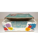 BEAUTIFUL THE PIONEER WOMAN STONEWARE FLEA MARKET FLORAL NAPKIN BOX IN P... - €38,69 EUR