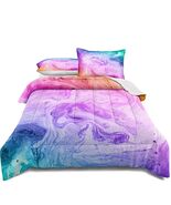 lris Bedding Ocean Beach Comforter Set Queen Teal 1 Comforter 2 Pillowcases - $970.72 MXN