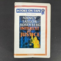 Interest of Justice by Nancy Taylor Rosenberg Novel Audio Book Cassette ... - £13.36 GBP