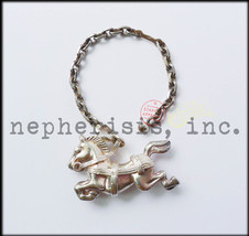 RARE Vintage Hermes CAROUSEL ROCKING HORSE Sterling Silver Keychain or B... - $1,500.00