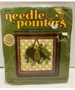 Sunset Designs Boston Fern Needle Pointers Craft Kit Embroidery 5X7 Vint... - £12.48 GBP