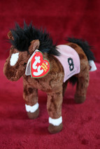 &quot;Barbaro&quot; 2006 Kentucky Derby Winner   Ty Beanie Baby Extra Blank Heart - £14.96 GBP