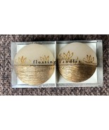 PIER ONE 1 Imports Floating Candles Set of 2 Gold And Ivory New NWT NIB - $224.45 MXN